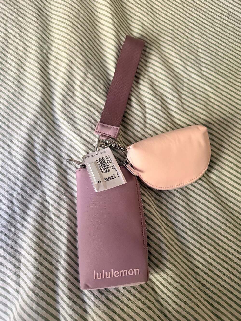 Lululemon Dual Pouch Wristlet Size O/S Pink Pastel Twilight Rose